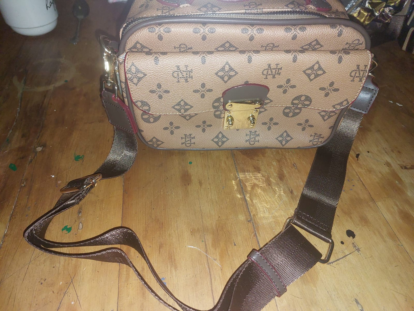 Brown Monogram Crossbody Bag