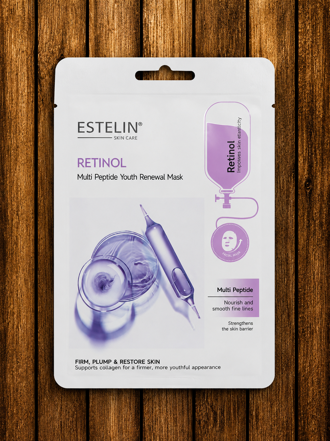 Estelin Retinol Multi Peptide Youth Renewal Mask – Firm, Plump & Restore