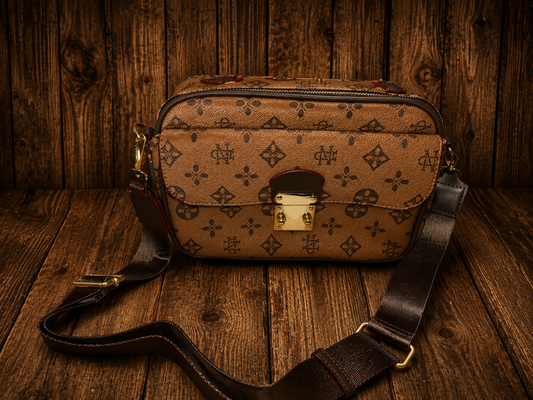 Brown Monogram Crossbody Bag