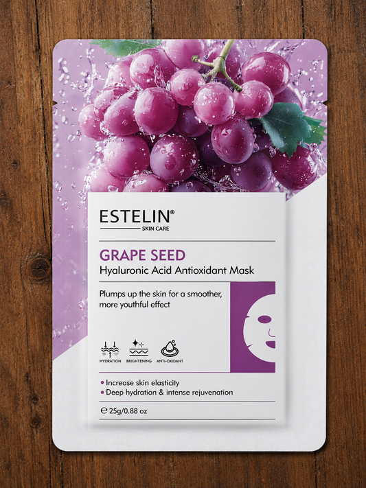 Estelin Grape Seed Hyaluronic Acid Antioxidant Mask